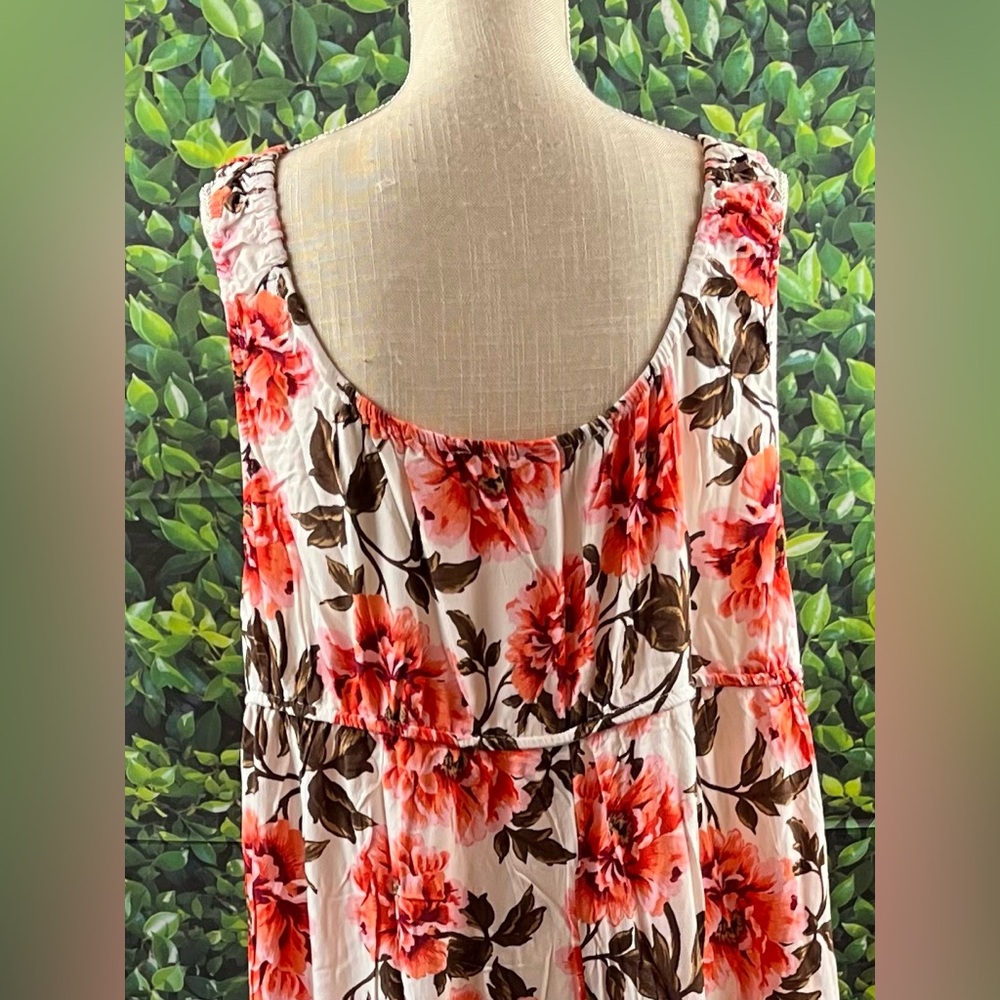 Old Navy Size:3X Women Sleeveless Floral Long Dress Lightweight Super Cute! - Picture 4 of 9
